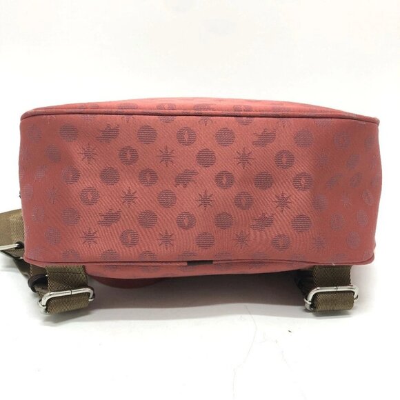 HUNTING WORLD Overall handle Backpack Bag with Charm Backpack Canvas wine-red - Picture 6 of 14